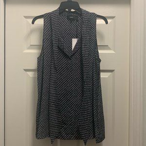 Theory Geometric Scarf Tank (M-Navy)